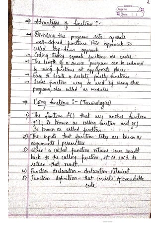 Functions and Recursion