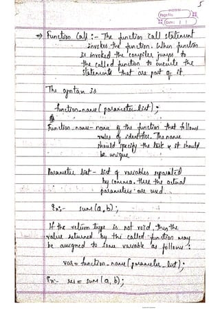 Functions and Recursion