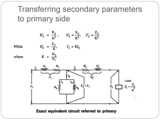 Transferring secondary parameters
to primary side
 
