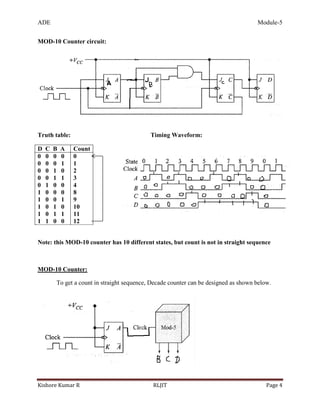 Mod5 Counter Waveform 15CS32 ADE Module 5 | PDF