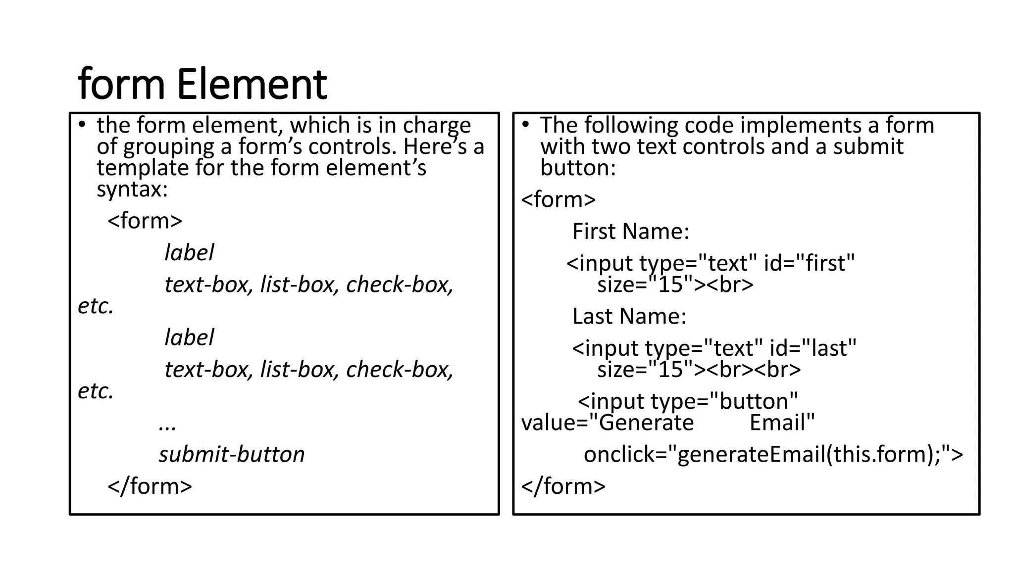 Introduction to JavaScript, functions, DOM | PPT