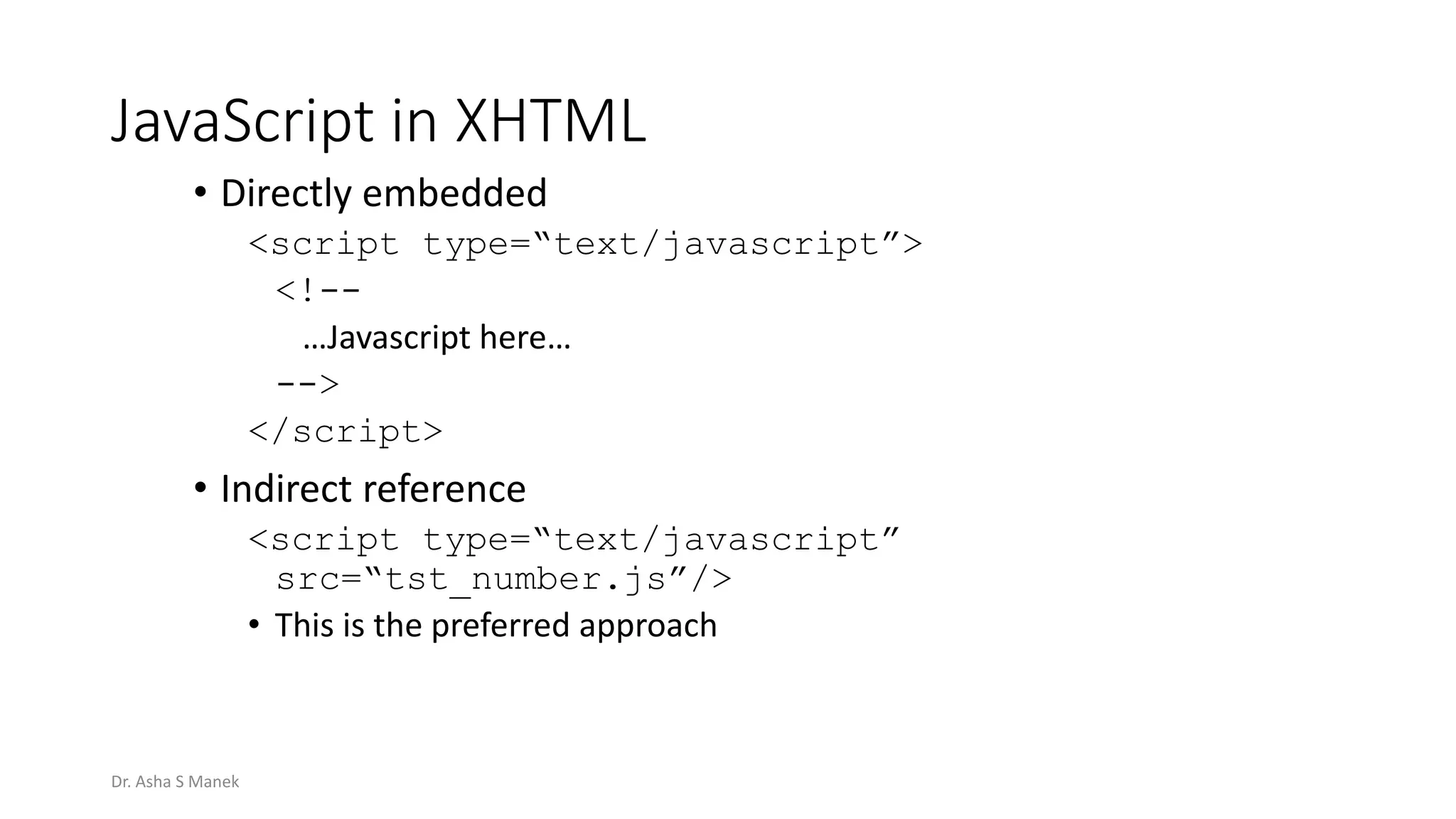 Introduction to JavaScript, functions, DOM | PPT