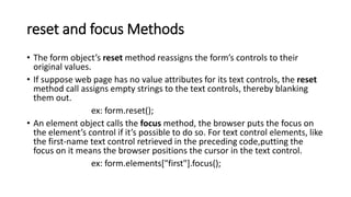 Introduction to JavaScript, functions, DOM | PPT