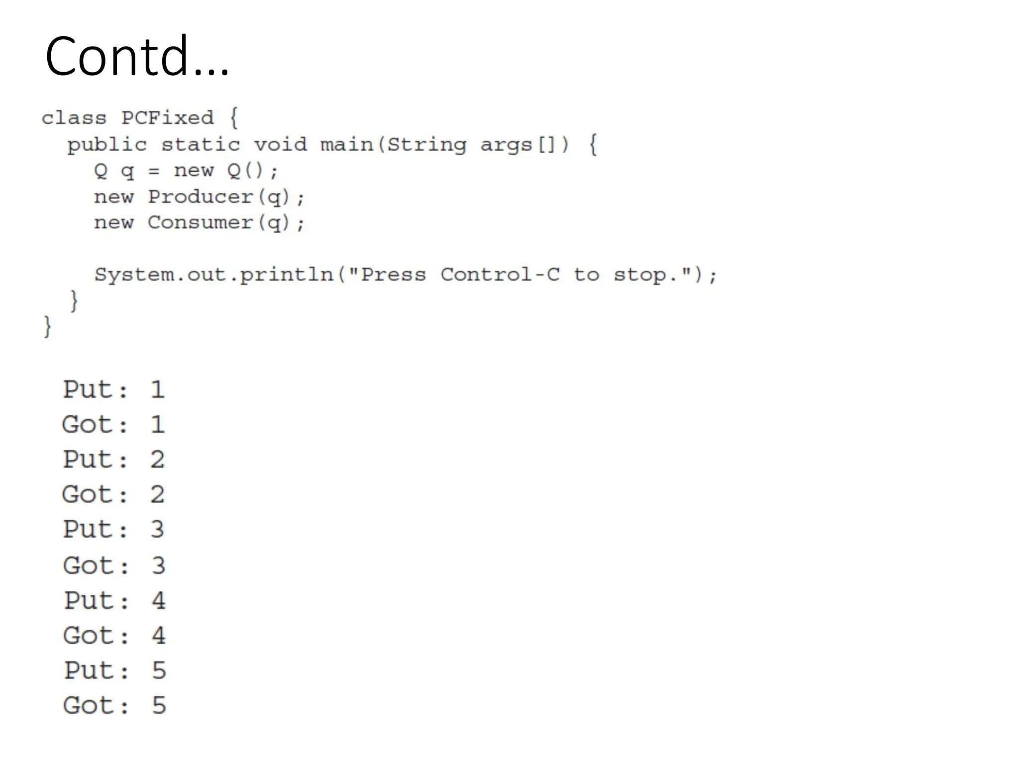 Contd…
 