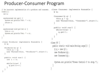 Producer-Consumer Program
 