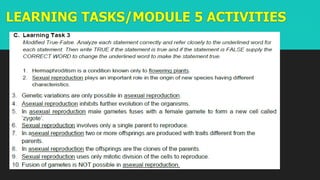 LEARNING TASKS/MODULE 5 ACTIVITIES
 