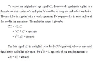 Spread Spectrum Modulation
