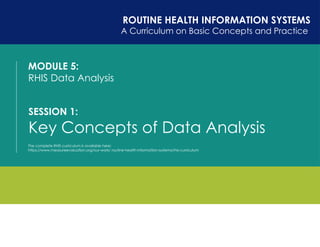 Key Concepts of Data Analysis in nowadays | PPTX