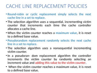 Comprehensive Overview of Cache Memory Architecture and Functionality ...