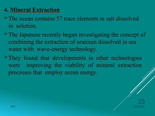 Module-5 Ocean and Tidal energy .pptx