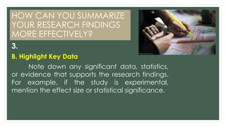 Research Highlights Example Module-7-Summary-Conclusion-Recommendations.pptx