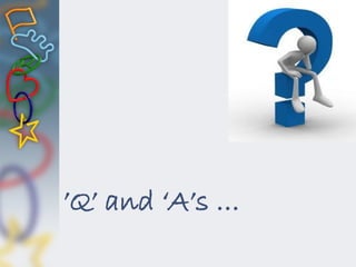 ’Q’ and ‘A’s …
 