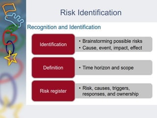Risk Identification
 