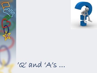 ’Q’ and ‘A’s …
 