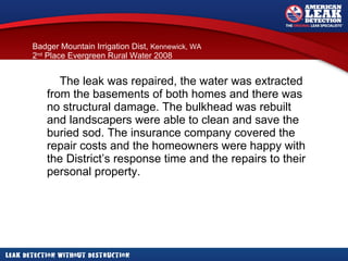 American Leak Detection American Waterworks Association