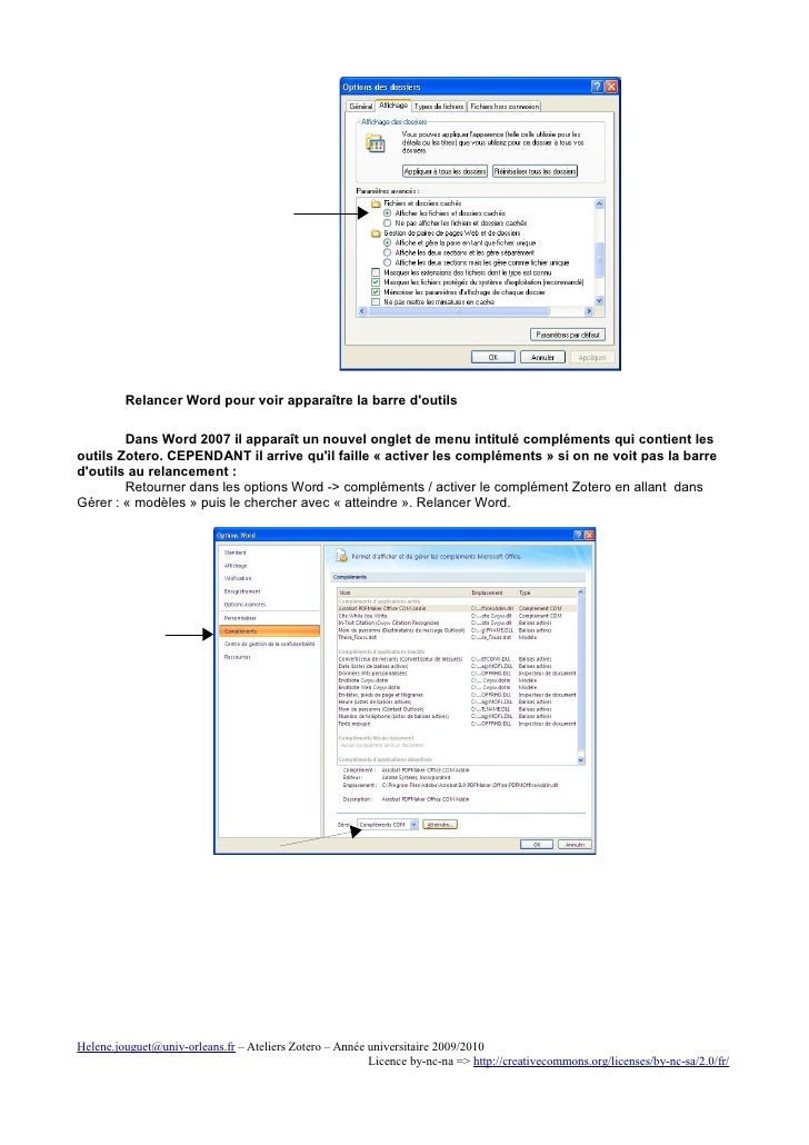 Installation Du Module Zotero Pour Word