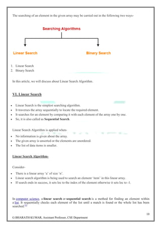 Introduction of Data Structures and Algorithms by GOWRU BHARATH KUMAR | PDF
