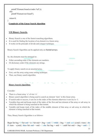 Introduction of Data Structures and Algorithms by GOWRU BHARATH KUMAR | PDF image.