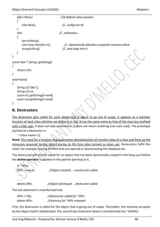 JAVA - VTU - Object oriented Concepts - 18CS45 - Module I | PDF