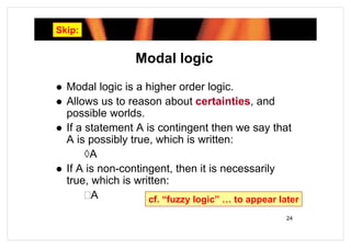 Predicate Logic for ArtifiCIAL iNTELLIGENCE | PDF