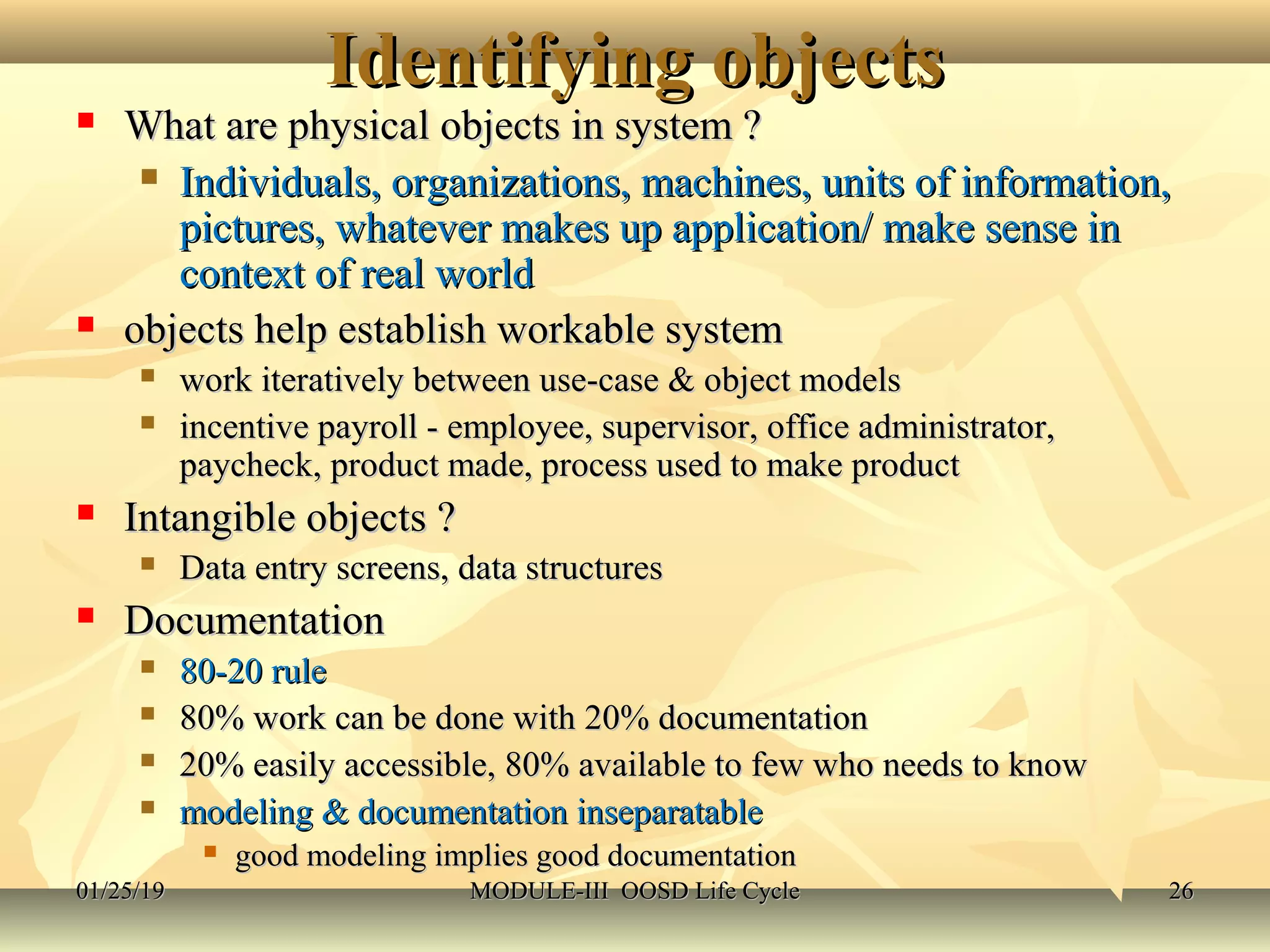 Object Oriented System Design | PPT