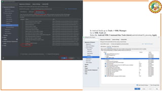 In Android Studio go to Tools -> SDK Manager.
Go to SDK Tools tab.
Select the Android SDK Command-line Tools (latest) and download by pressing Apply.
 