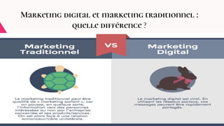 Marketing digital et marketing traditionnel :
quelle différence ?
 