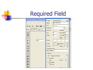Required Field
 