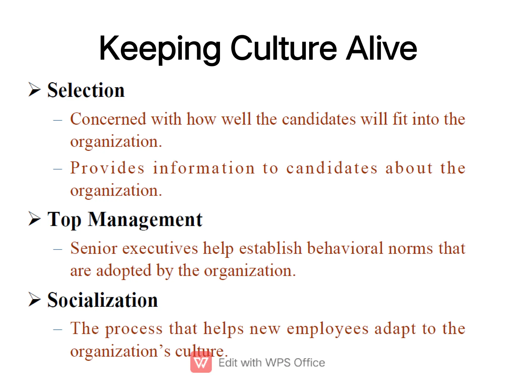 Keeping Culture Alive
 