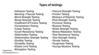 Module VI MATERIAL TESTING AND EVALUATION [BTCVE506A] | PDF