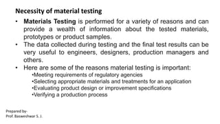 Module VI MATERIAL TESTING AND EVALUATION [BTCVE506A] | PDF