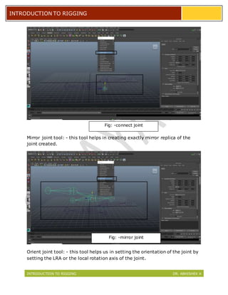 Module 019 introduction to bone setup, rigging character_e_text | DOCX