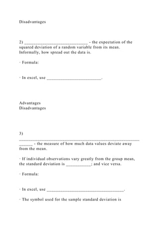 Module 01 – Basics of StatisticsClass Objectives· Define and ca.docx