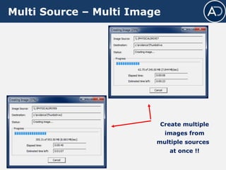 Multi Source – Multi Image
Create multiple
images from
multiple sources
at once !!
 