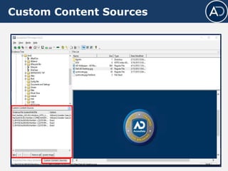 Custom Content Sources
 