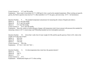 Barometer Questions EASA Part-66 Module02 mcq's | PDF