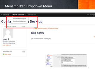 Menampilkan Dropdown Menu
8