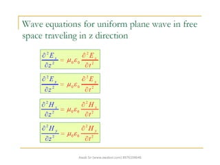 Uniform plane wave equation | PDF
