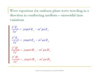 Uniform plane wave equation | PDF