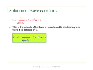 Uniform plane wave equation | PDF