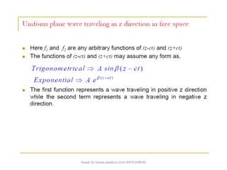 Uniform plane wave equation | PDF