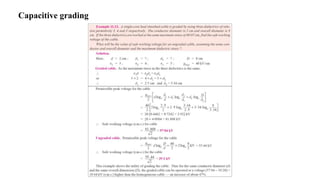 Capacitive grading
 
