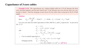 Capacitance of 3-core cables
 