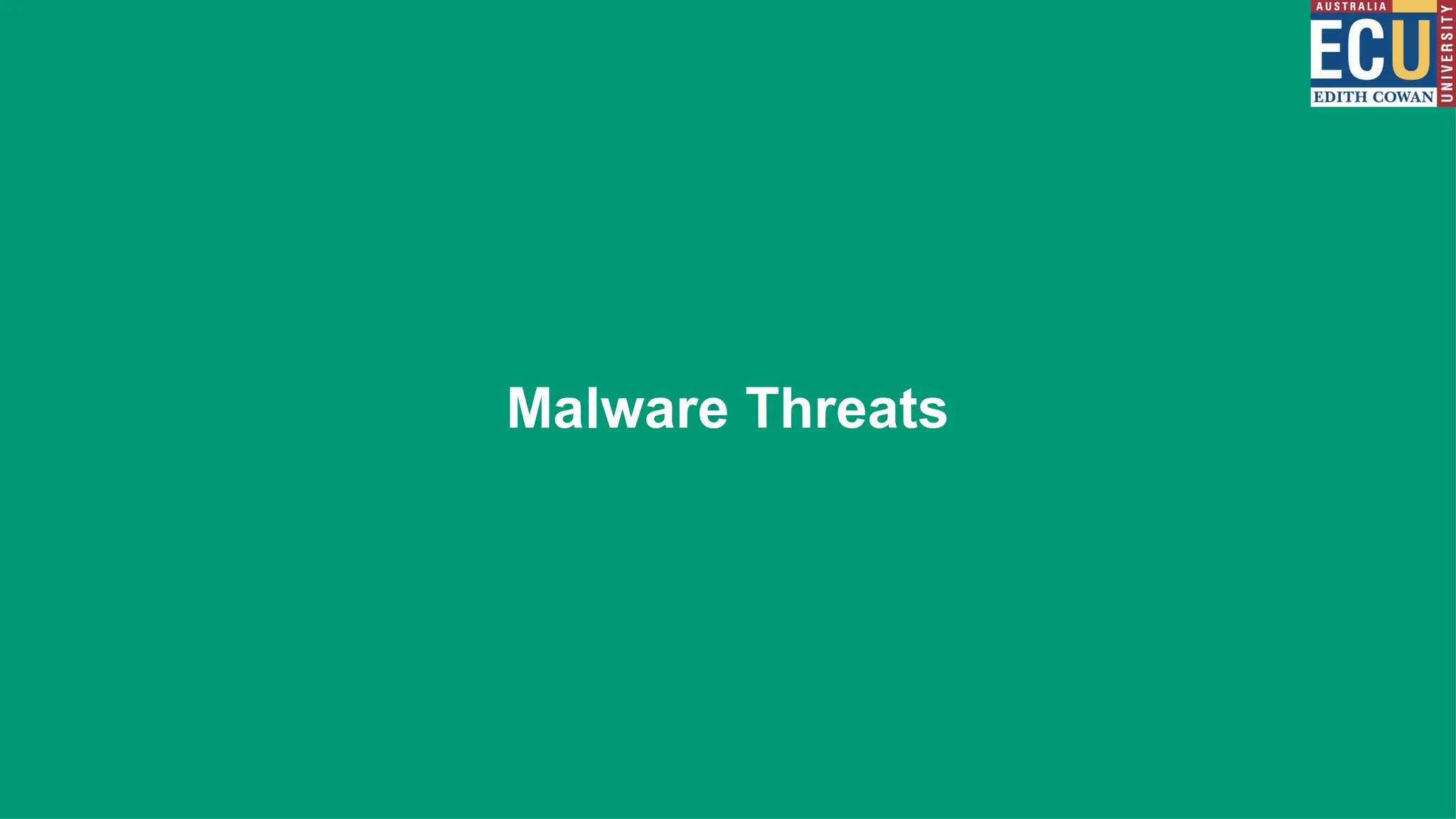 Malware Threats
 