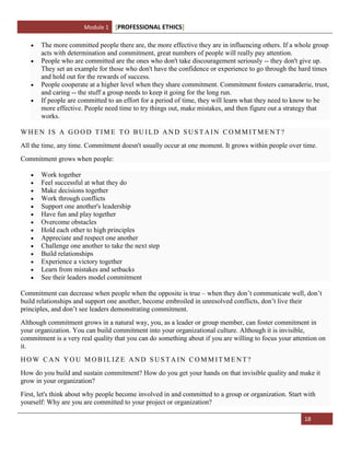 Professional Ethics Module 1 Notes | DOCX