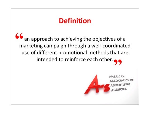 integrated marketing communications definition