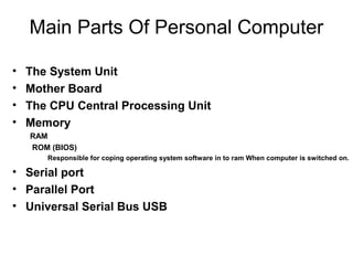 How Computer work | PPT