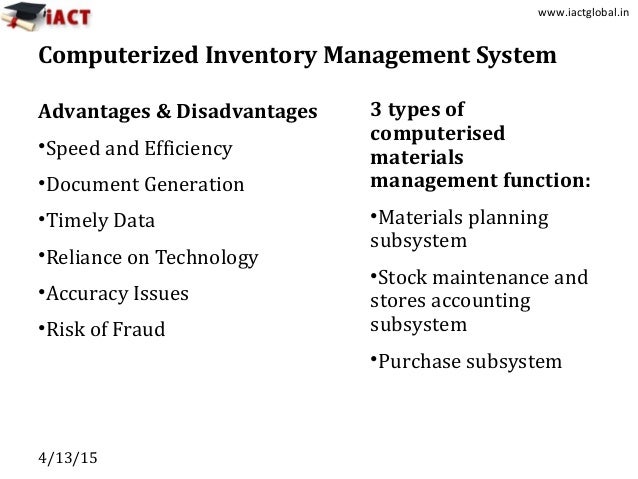 computerized inventory software