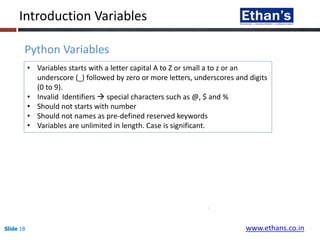 Python Training in Pune - Ethans Tech Pune | PPTX | Web Development ...