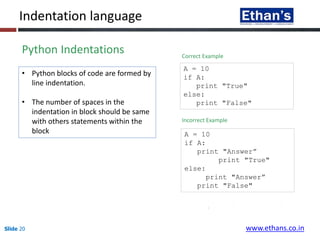 Python Training in Pune - Ethans Tech Pune | PPTX | Web Development ...